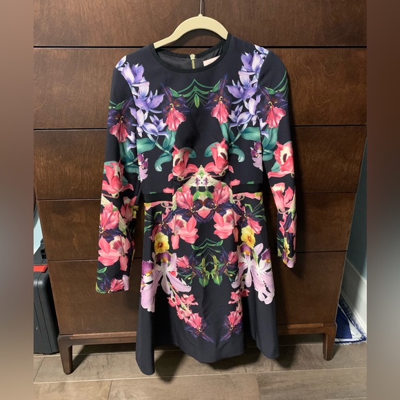 Ted Baker Toona Lost Garden Dress floral size 1 - Picture 2 of 7